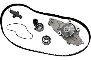 CM002 Engine Timing Belt Kit with Water Pump Compatible With Acura MDX 2003-2013, RDX 2013-2017, RL 2005-2012, TL 2004-2014, 