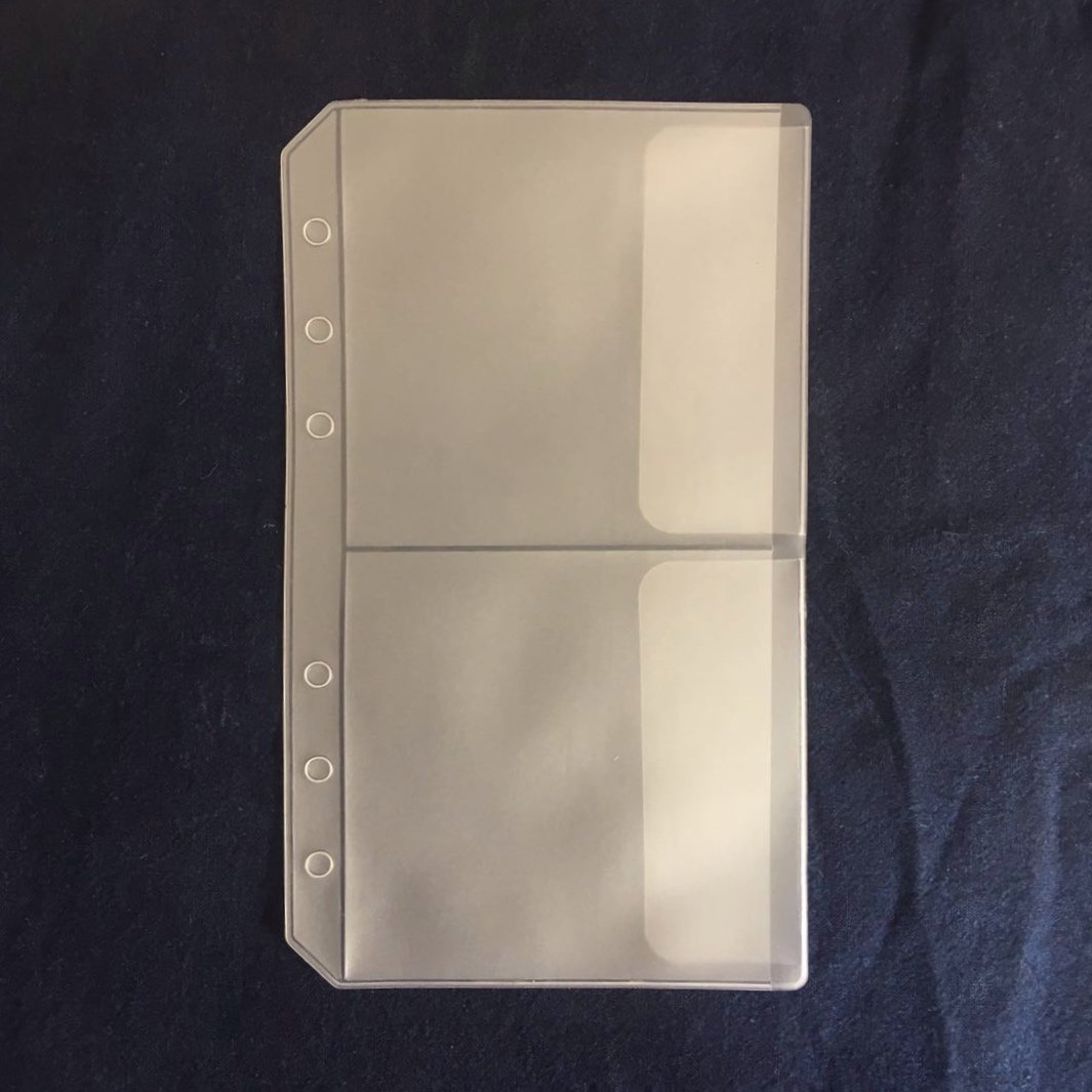 Zelten Refills/Loose Leaves for A6 Cover Ring Binder/Personal Organiser/Planner(A6 6 Holes, 2 Pockets 4 PCS) — image 1