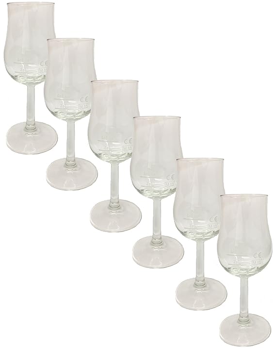 Whisky Nosing Gläser Eichstrich 6 x 2cl und 4cl ohne Aufschrift