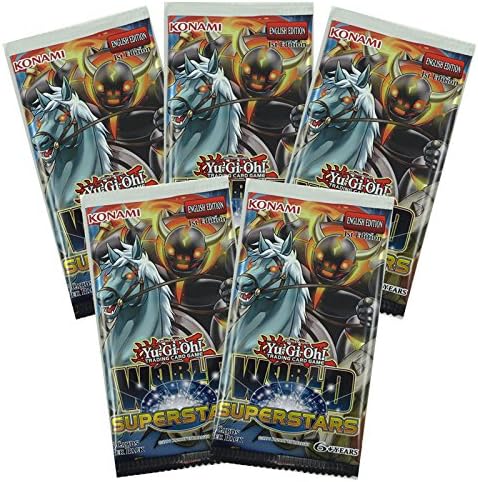 5 (Five) Pack Lot - Yu-Gi-Oh Cards: World Superstars Booster Packs - YuGiOh! Trading Card Game