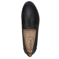 LifeStride womens Margot Loafer, Black, 8.5 Wide US