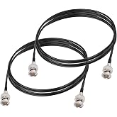 Superbat 3G/6G SDI Cable 6ft 75 Ohm BNC Jumper RG179 Thin Coaxial Cable for Camera Monitor Switcher,Support HD-SDI/3G-SDI/4K/8K Video Camera Wire (Black,2-Pack)