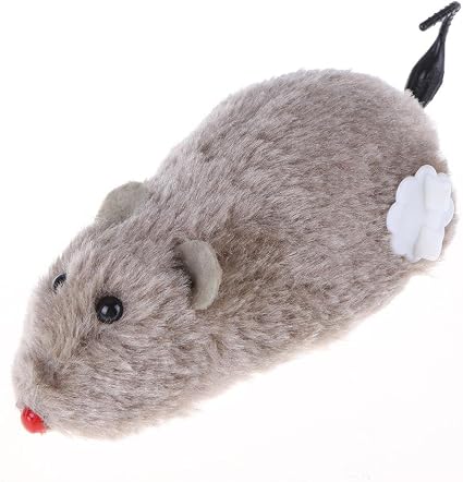 Ueb Jouet De Chat Chien Souris Mécanique Pour En Peluche Rat Mécanique Mouvement Interactif Gris