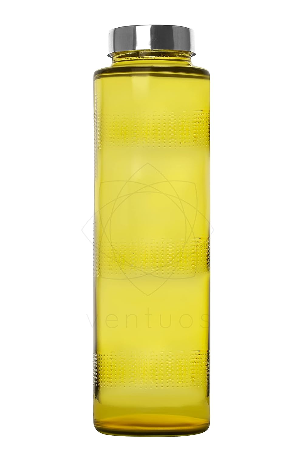 Glass Water Bottles 1 Pcs Yellow Color, 700ml, Stainless Steel Leak