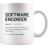 Panvola Software Engineer Definition Software Engineer Gifts Mug 11oz White | STEM Gift Tech Gifts Ceramic Mug Novelty Drinkware