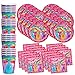 Trolls Party Birthday Party Supplies Set Plates Napkins Cups Tableware Kit for 16