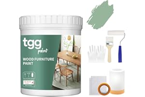 tgg Wood Furniture Paint-chalk paint for furniture,wood paint All in One paint kitchen cabinet paint,countertop paint-non toxic,No Sanding or Priming (Nutmeg Green)