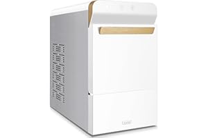 Gevi Household V2.0 Quiet Countertop Nugget Ice Maker, Self-Cleaning Chewable Pellet Ice Machine, 38 lbs/24H, Energy-Efficient, White