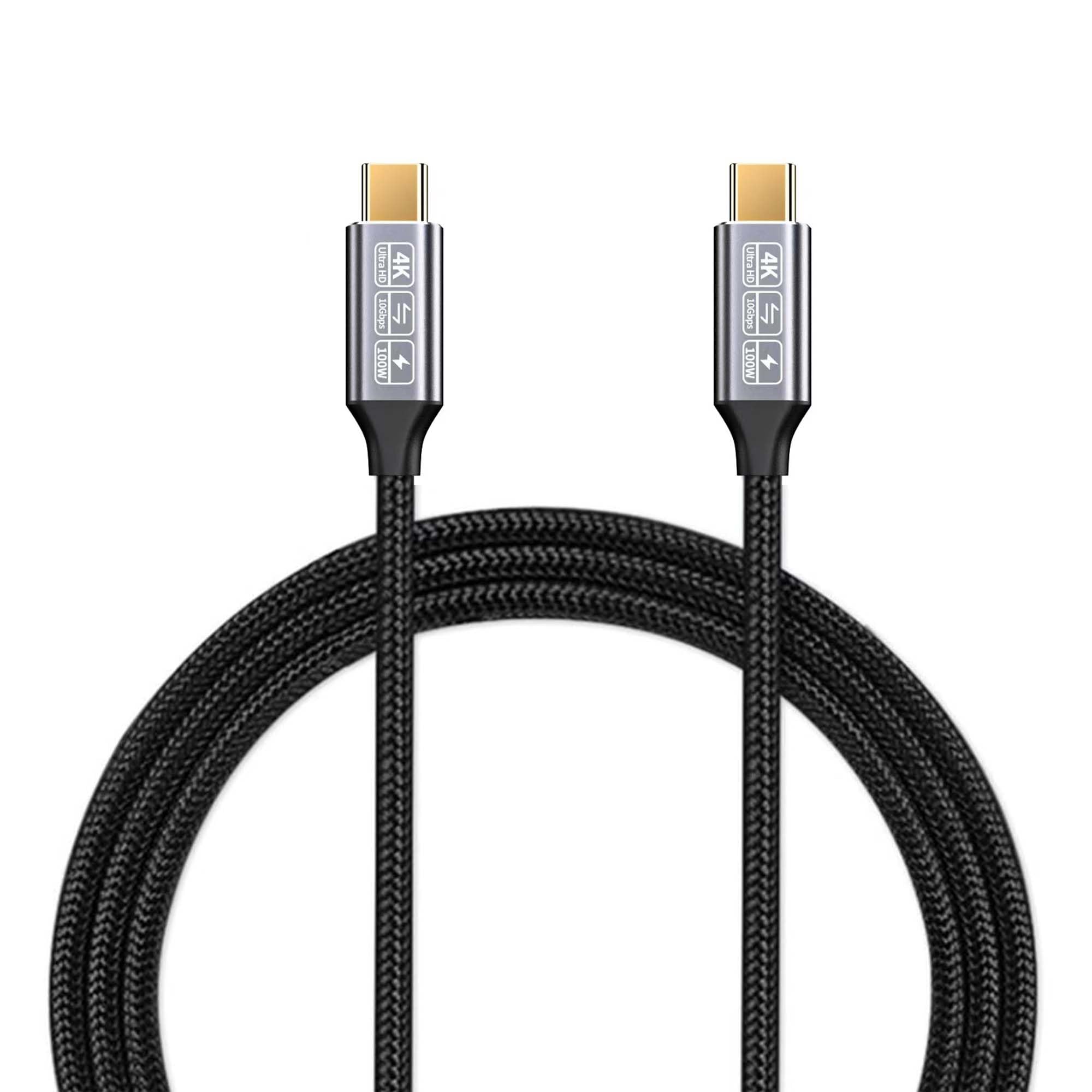 CAKOBLE USB-C to USB-C 3.1 Gen2 Cable 10Gbps Data Transfer, 100W 20V/5A 6.6ft USB Type C PD Fast Charging Cable 4K Video Output Compatible with Thunderbolt 3, iPad Pro, MacBook Pro, Galaxy S21 2M