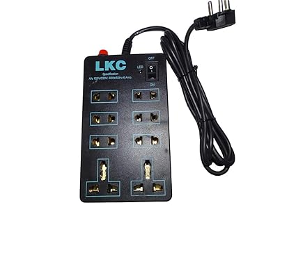 Smars LKC 8+1 Plug Point Extainsion Strip with Fuse and Spark Suppressor