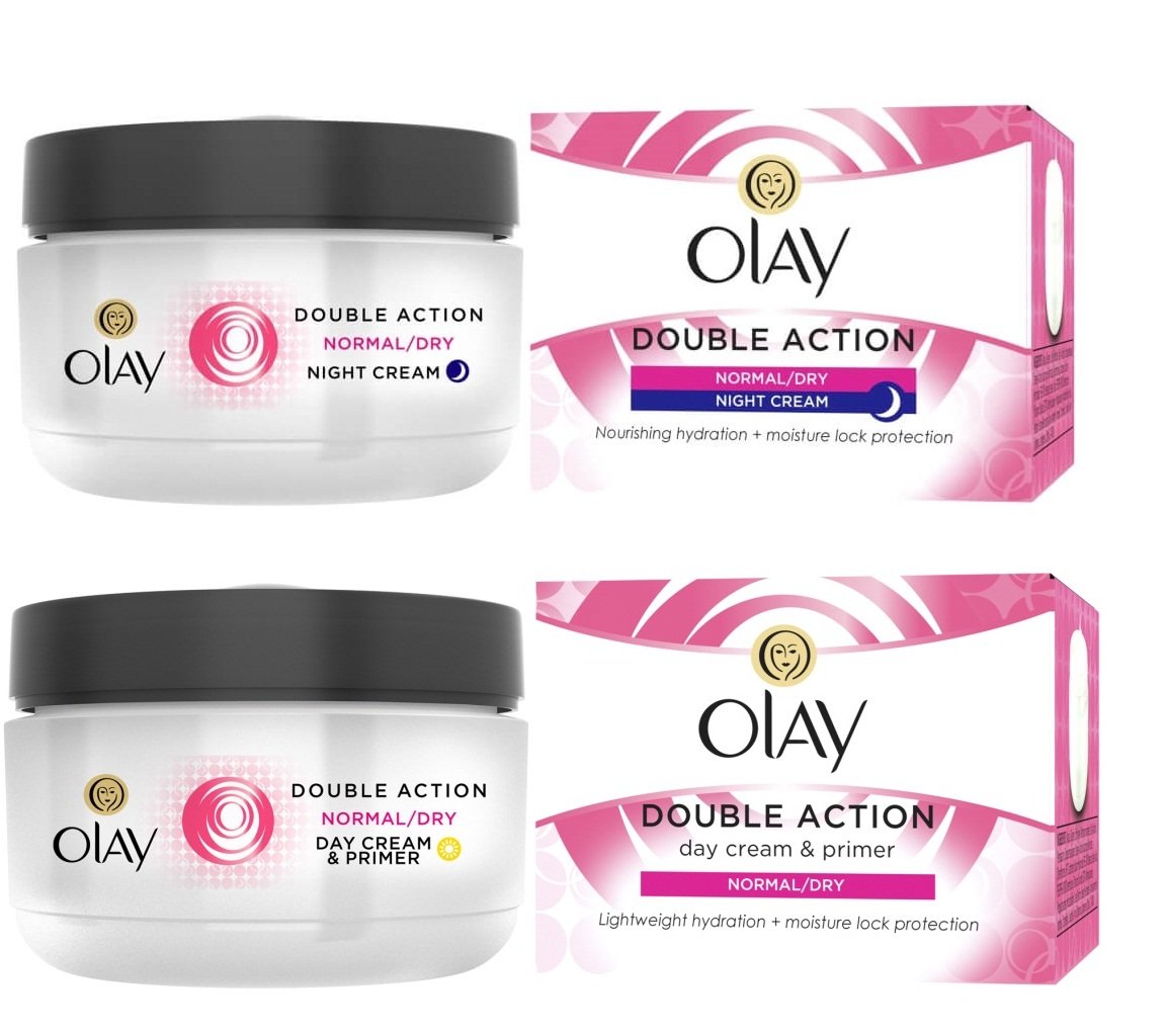 Olay Double Action Day and Night Cream (Pack of 2) with Ayur Product in Combo Amazon.in Beauty