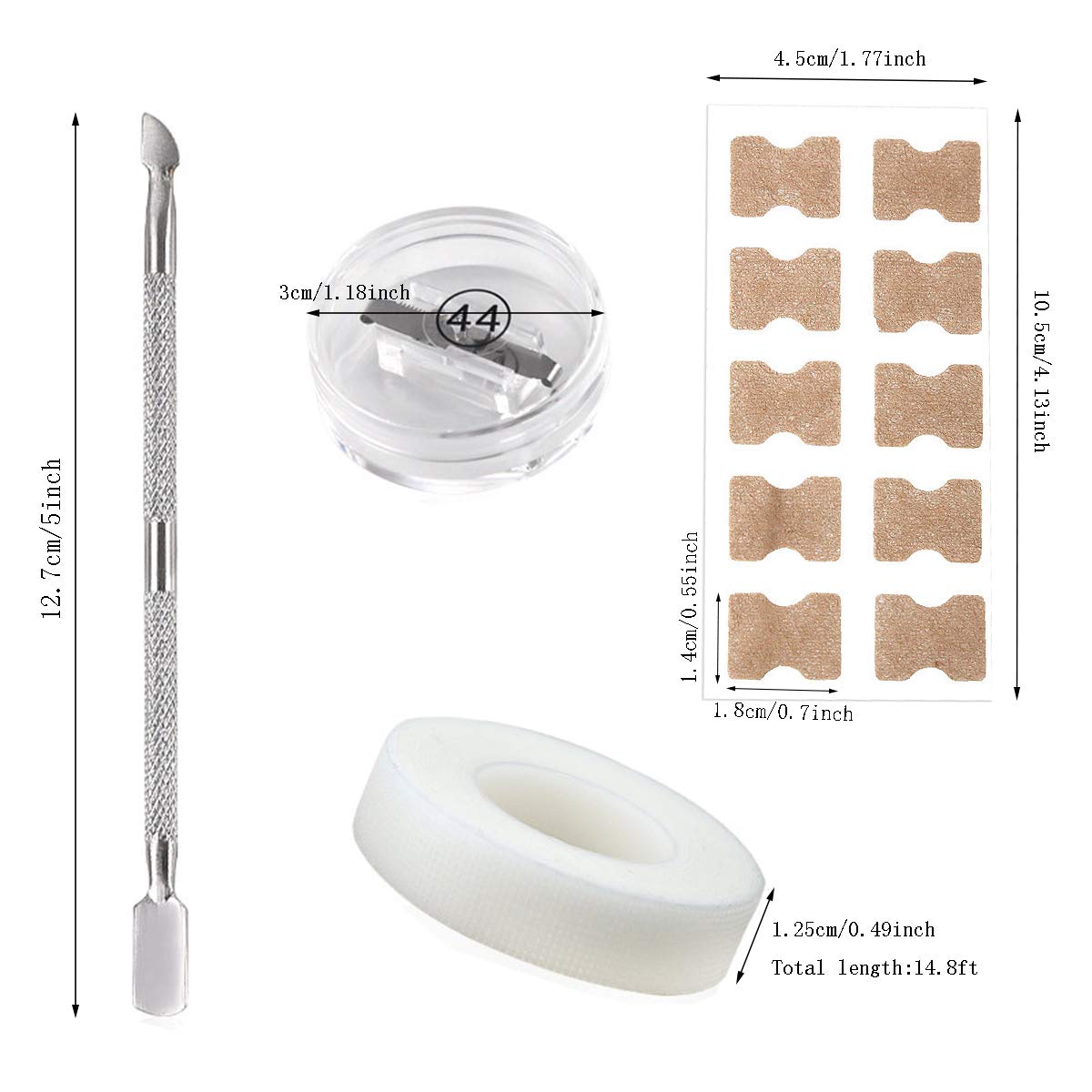 Ingrown Toenail Tools Kit, Include 2pcs Ingrown Toenail Correction Buckle and Toenail Lifter, 2 Sheets Ingrown Toenail Correction Patches for Ingrown Toe Nails Foot Care Tools: Beauty