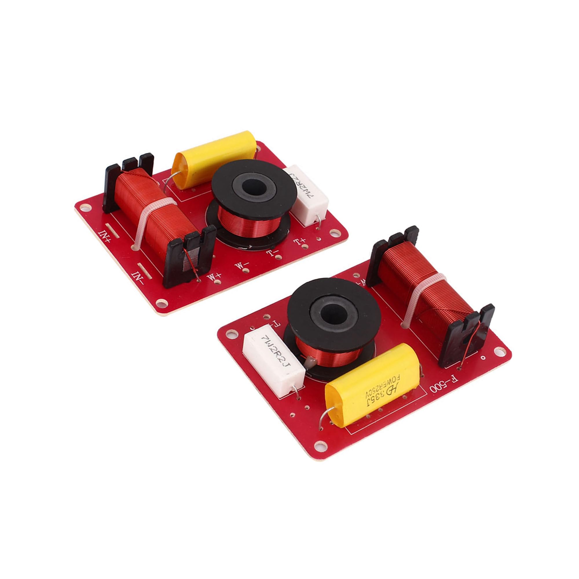 Motoforti Universal 2-Way Speaker Crossover Filters Frequency Divider, 2 Pcs
