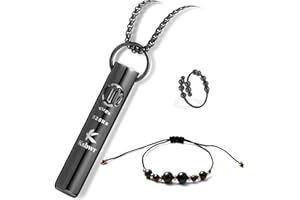 Ksbwr 528Hz Meditation Breathing Necklace - Love Frequency, Twelve Constellation Designs, Anxiety Relief, Mindful Meditation, Breathwork, Relaxing, Calm and Stress Reduction