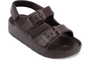 ChayChax Toddler Boys Girls Double Buckle Sandals Children's Adjustable Back Strap Water Sandal