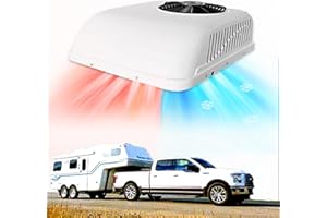 Treeligo RV Rooftop Air Conditioner, 12V DC Air Conditioning Unit for Truck Van RV Camper Bus Ambulance Car Sweeper Electric Sightseeing
