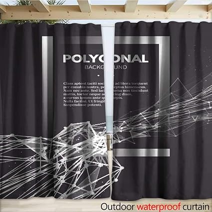 Amazon Com Warmfamily Waterproof Sliding Door Curtains Wireframe