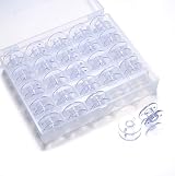 YEQIN 25 Pcs Class 15 Sewing Machine Bobbins with Case, Compatible with Singer view 1