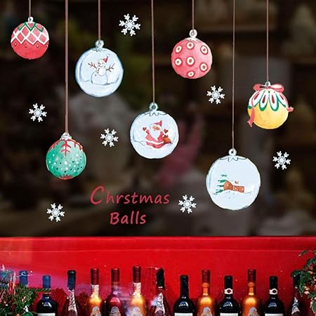 Sticker Mural Bande Dessinée Boule De Noël Stickers Muraux