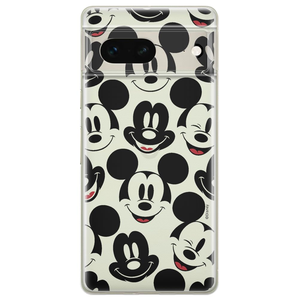 ERT GROUP mobile phone case for Google PIXEL 7 original and officially Licensed Disney pattern Mickey 018 optimally adapted to the shape of the mobile phone, partially transparent