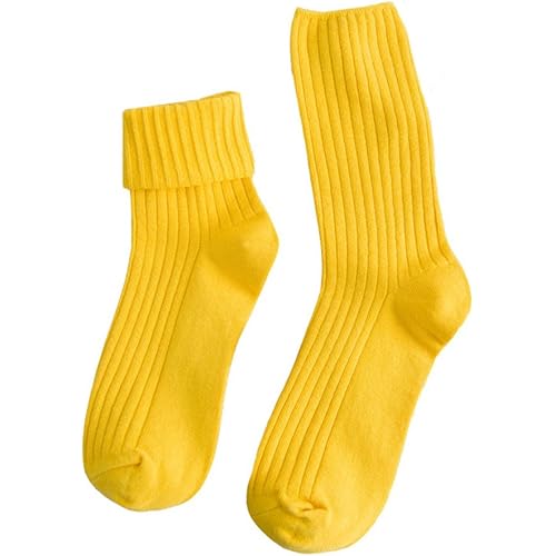 KEKEOCIA Mens Basic Solid Color Business Work Casual Crew Cotton Socks 3 Pack