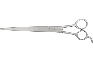 TAMSCO Barber Shear 10-Inch Curved Blade Stainless Steel Ice Tempered Beveled Edge Curved