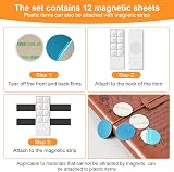 Flintronic 12Pcs Magnetic Strips Self Adhesive 2mm Thick 150x25mm Whiteboards view 5