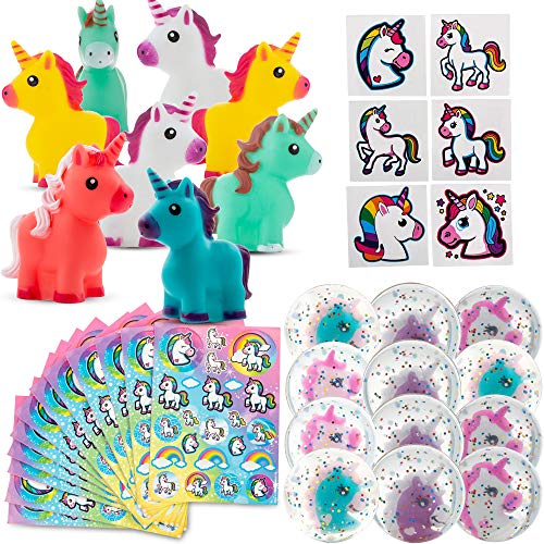 Favinor™ Unicorn Party Favor Stationary 48 Gift Pack 72 Tattoos