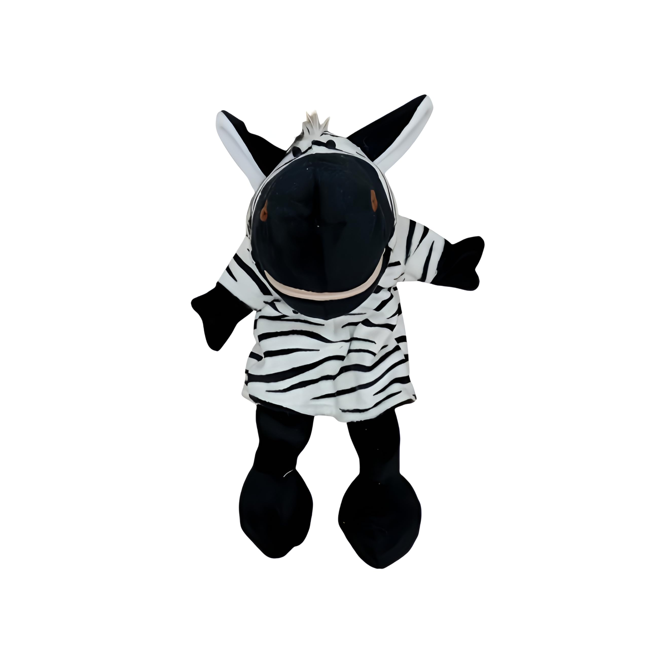 Proumhang Hand Puppets With Full Body for Kids,Animal Hand Puppets Farm Theme Puppets Toys Set,Plush Pretend Toys Zoo Friends Puppet Theatre with Movable Open Mouth,35cm,Zebra