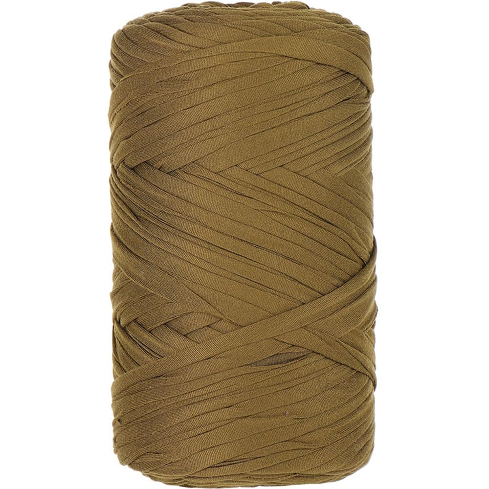 1 Pcs 400g Cotton Soild Color T-Shirt Yarn Fabric Crochet Yarn for DIY Knitting Handbags Hat Shoes Purse Basket