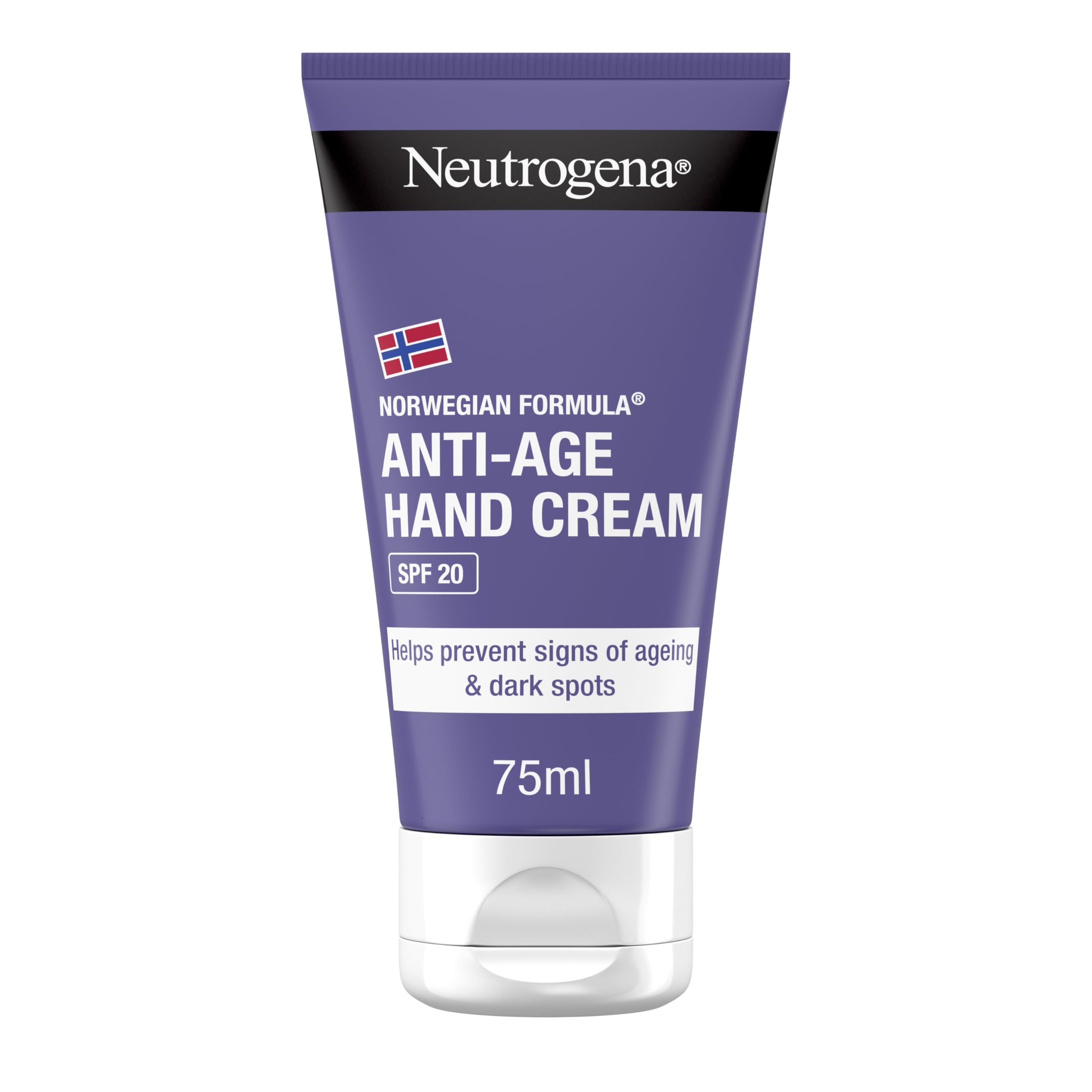 Neutrogena Norwegian Formula Anti-Age Hand Cream with SPF20 (1 x 75 ml), Hand Lotion with Fast-Absorbing Texture, Provides Intense Hydration and Helps Restore Skin's Suppleness
