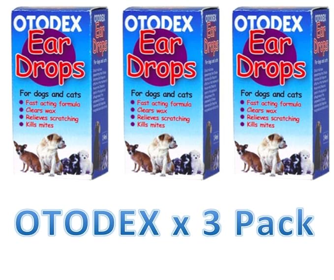 3X (OTODEX) Veterinary Ear Drops 14ml Amazon.co.uk Kitchen & Home