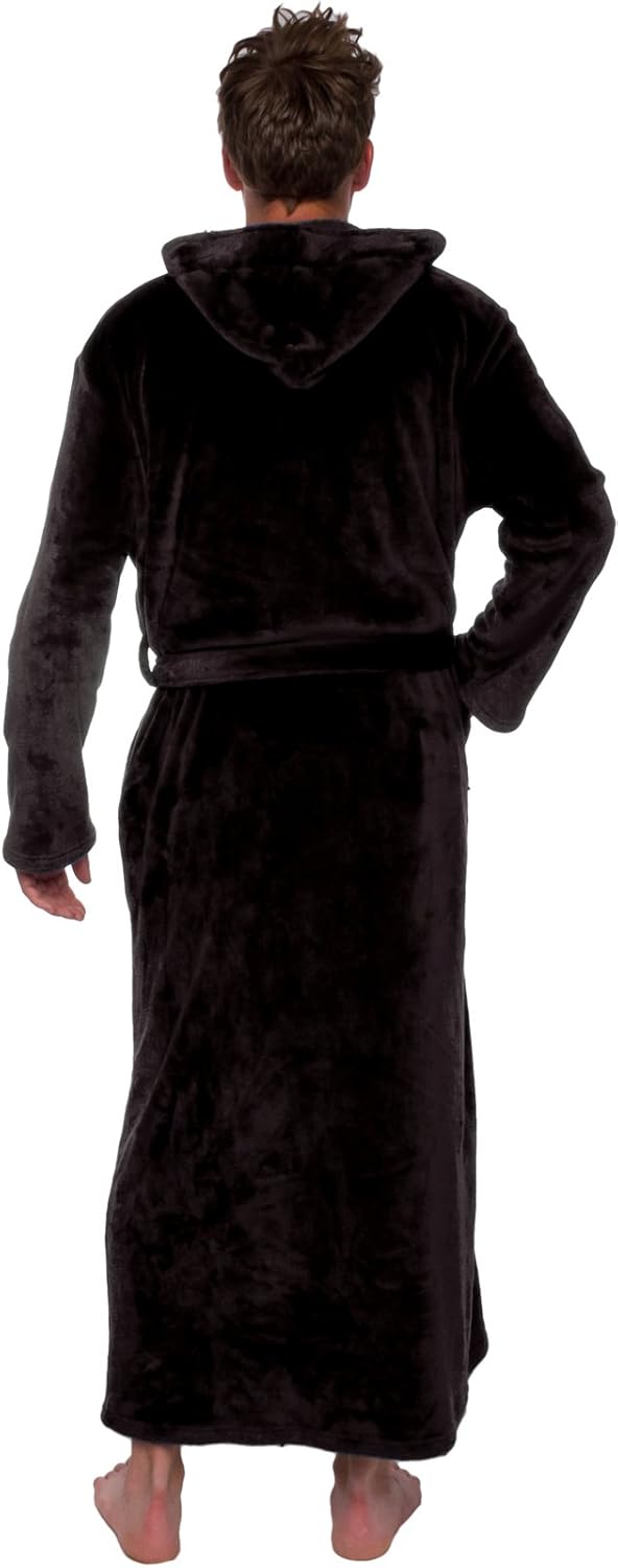 ross michaels mens hooded robe