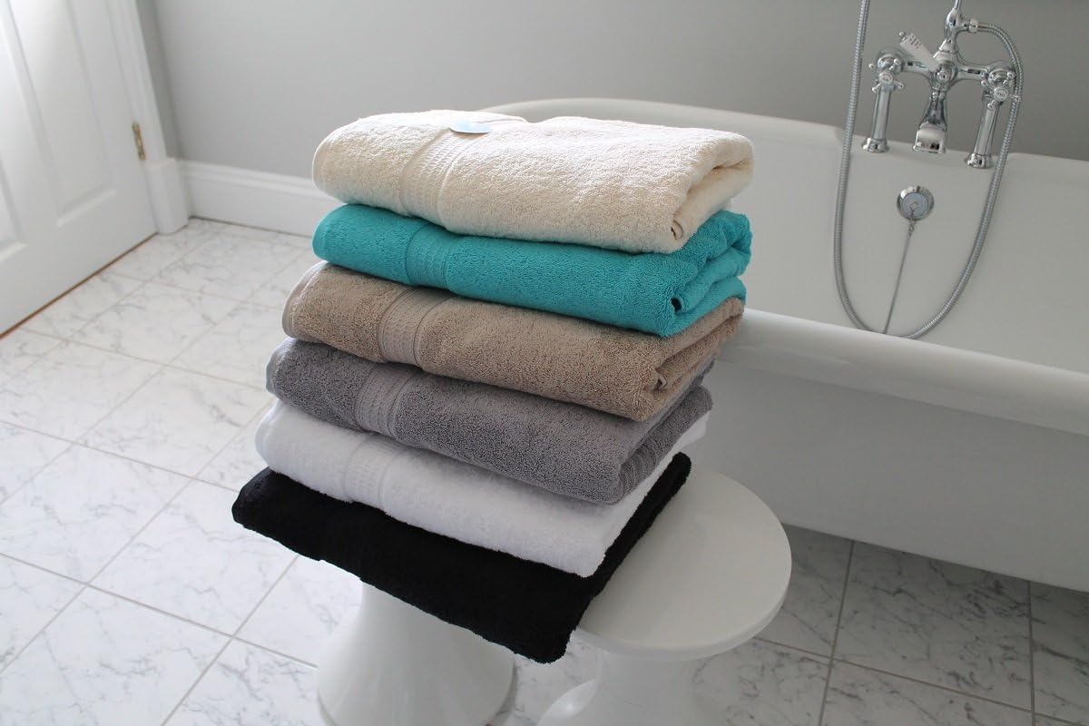 Cazsplash Organic Cotton 650gsm Bath Sheet Towels (Grey)