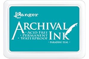 Ranger AIP52500 Archival Ink Pad #0-Paradise Teal, Paradise Teal