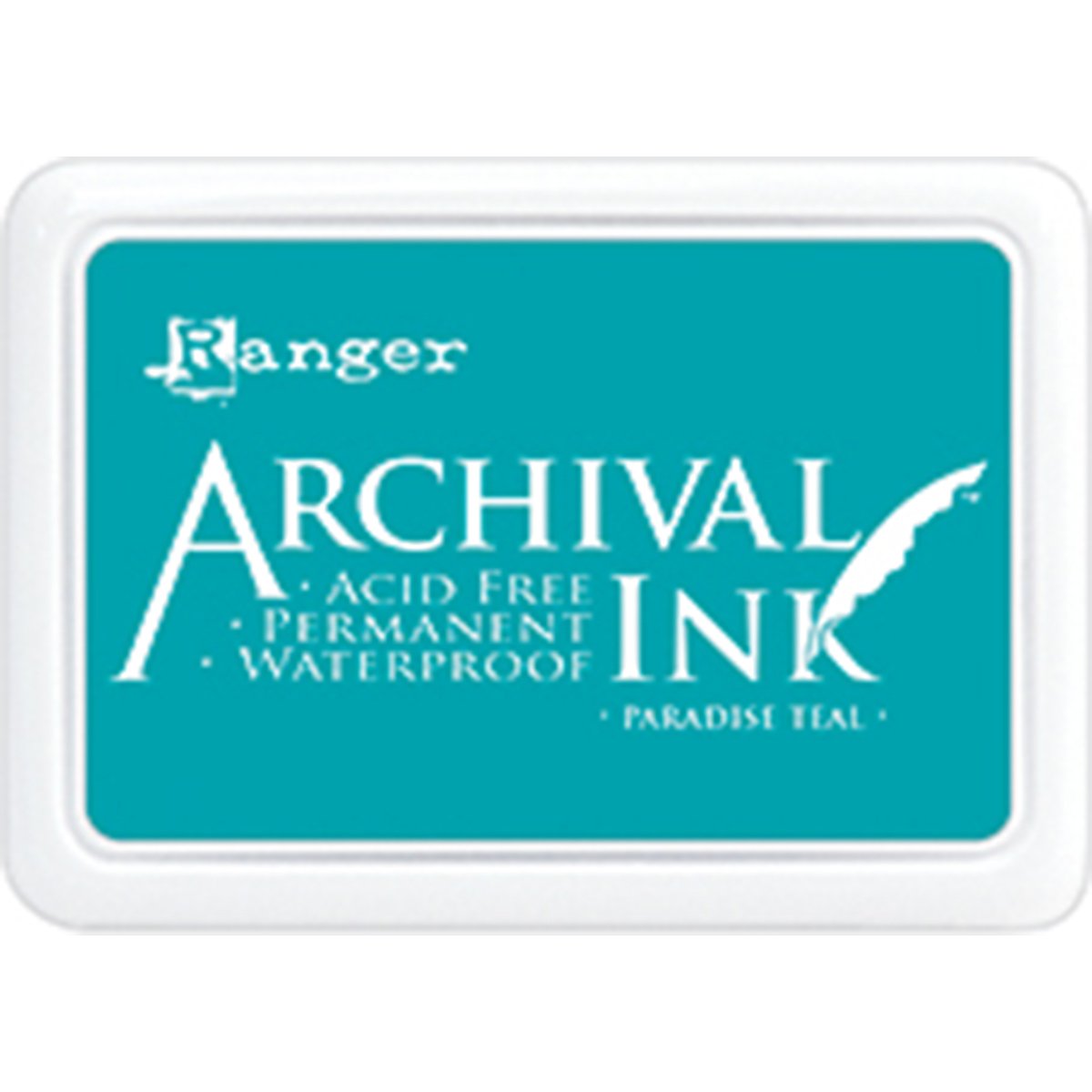 Ranger Archival Ink Pad Paradise Teal, Turquoise,6.9 x 9.8 x 1.8 cm