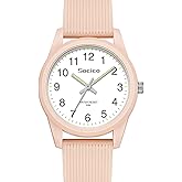 SOCICO Kids Analog Watch 50M Waterproof Easy to Read for Boys Girls | Learning Time, Soft Band, Big Numbers, Simple Style, Hiking, Swimming, Playing, Daily Wear, Ideal Birthday Gift