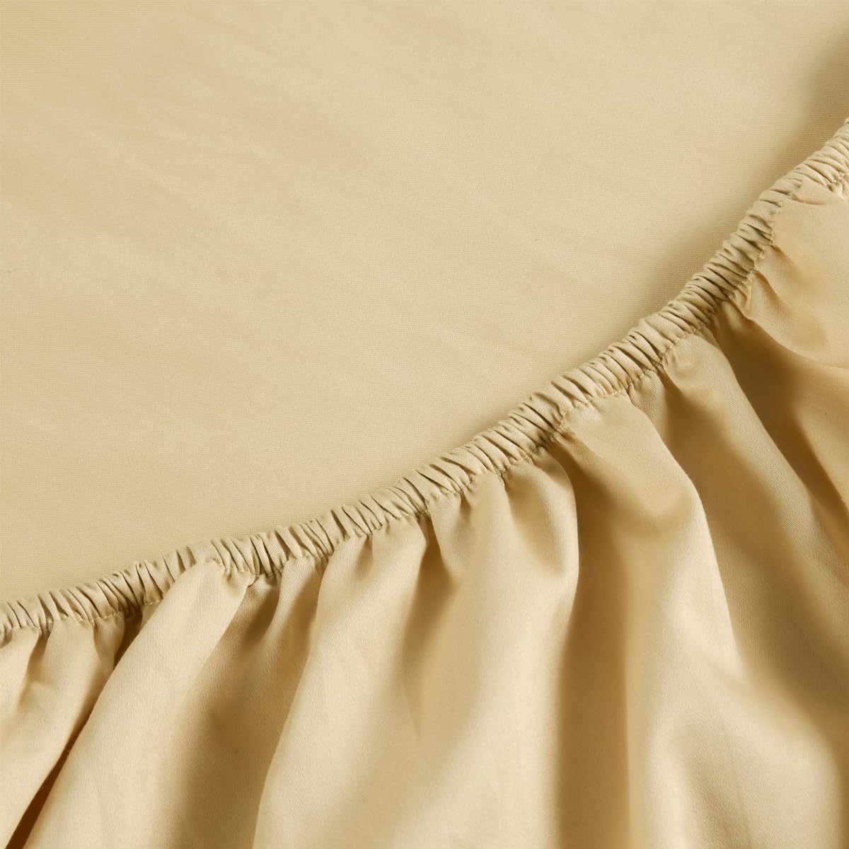 Christy Super King Deep Fitted Sheets | 400TC Luxury Bedding | Gold | 100% Cotton Sateen | Soft Silky Bed Linen