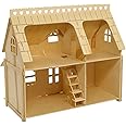 CUTEROOM 3D Wooden Puzzle House,3D Wooden Puzzles for Adults, Fantasy Villa Model Kit DIY Miniature Dolls House Kits Birthday