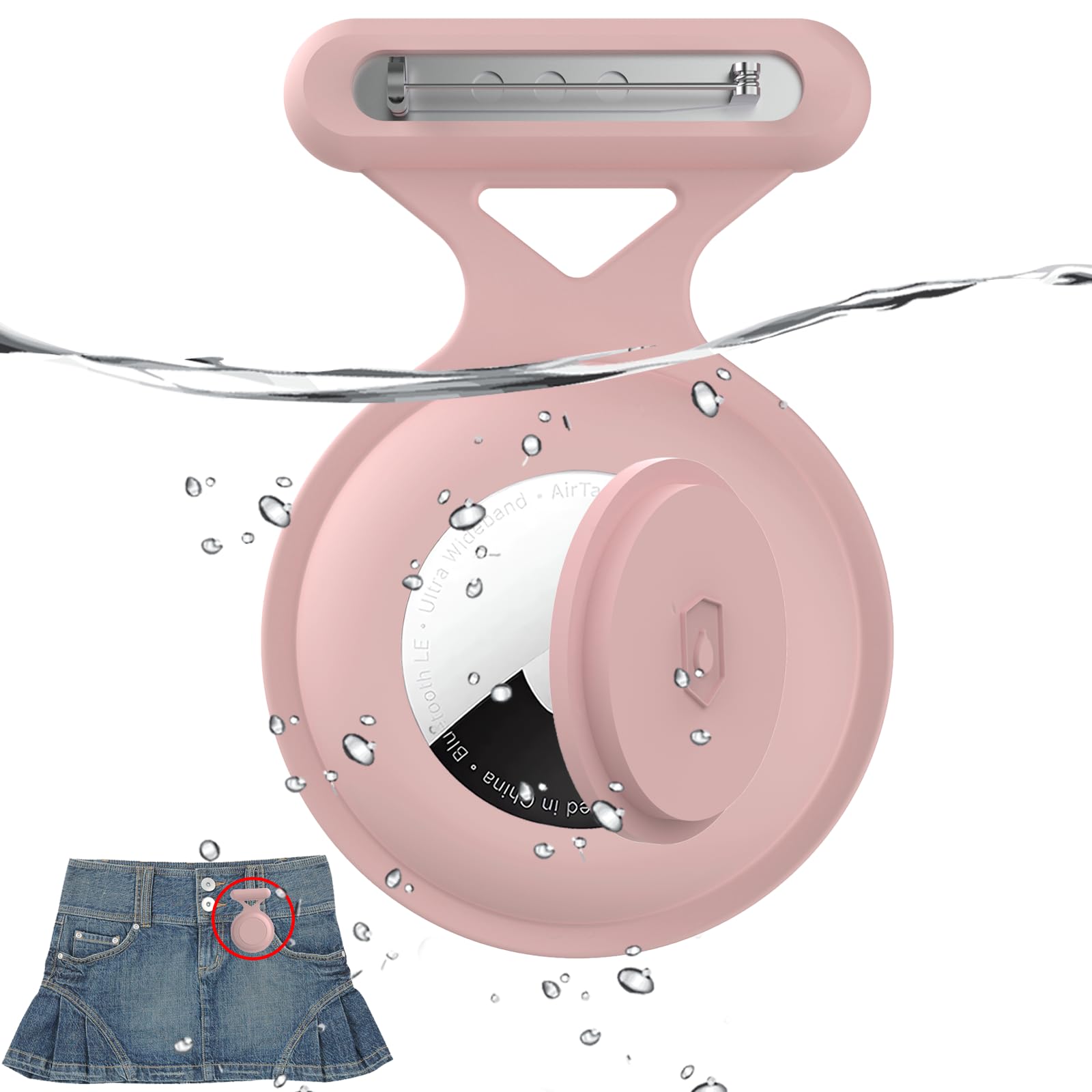 Waterproof Kids Airtag Holder Case Compatible with
