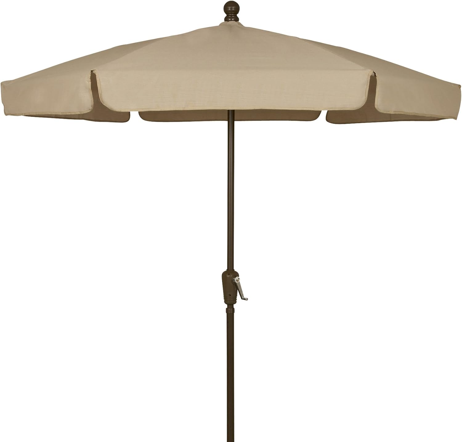 Amazon Com Fiberbuilt Umbrellas Garden Umbrella 7 5 Foot Beige Canopy And Champagne Bronze Pole Patio Umbrellas Garden Outdoor
