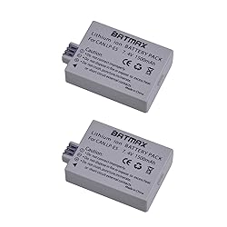 Batmax 2Packs LP-E5 Battery + LCD Dual USB Charger