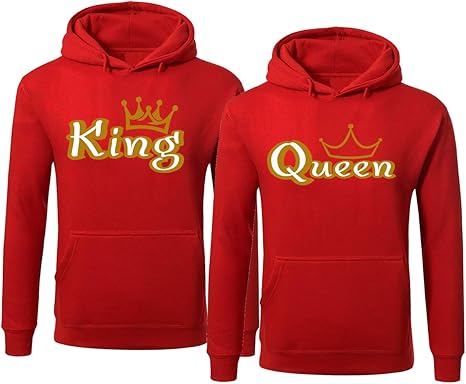 king and queen sweatshirts amazon