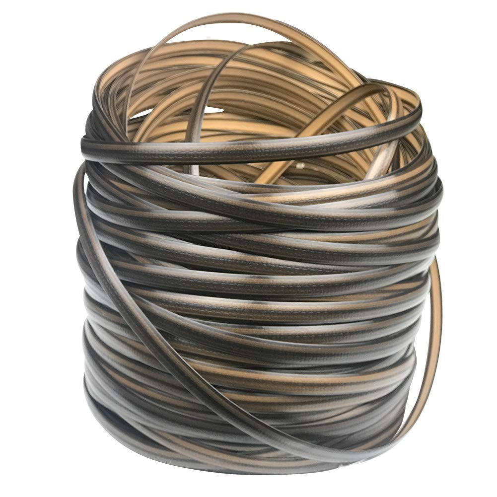 60m - 65m Plastic Woven Rattan Repair Material for Outdoor Garden Patio Furniture, Durable Wicker Bench Chair Table Repair Kits (Coffee B)