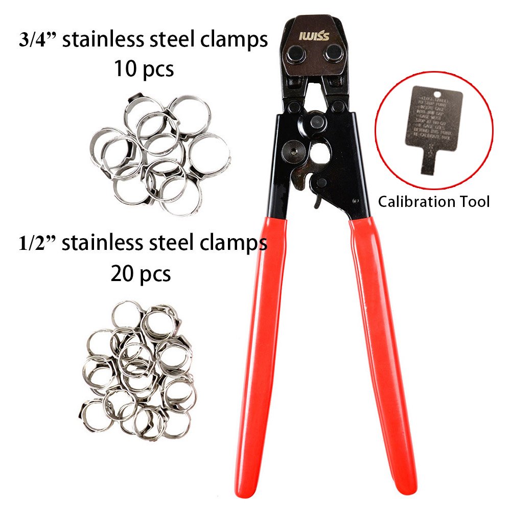 IWISS PEX CINCH Crimping Tool Crimper for Stainless Steel Clamps from 3