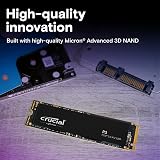 Crucial P3 500GB M.2 NVMe PCIe Gen3 Internal SSD CT500P3SSD8 view 4