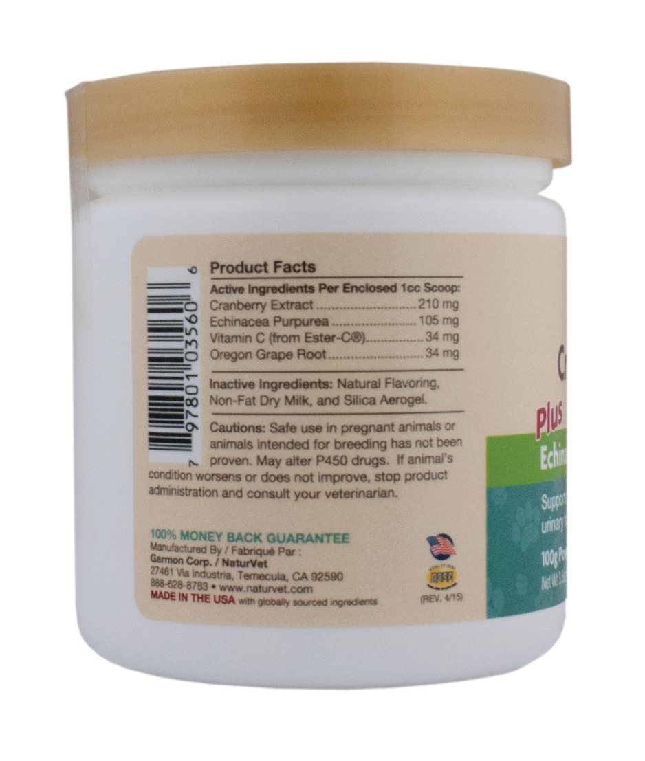 Naturvet Cranberry Relief, 100 Gram Powder, Dog and Cat Health