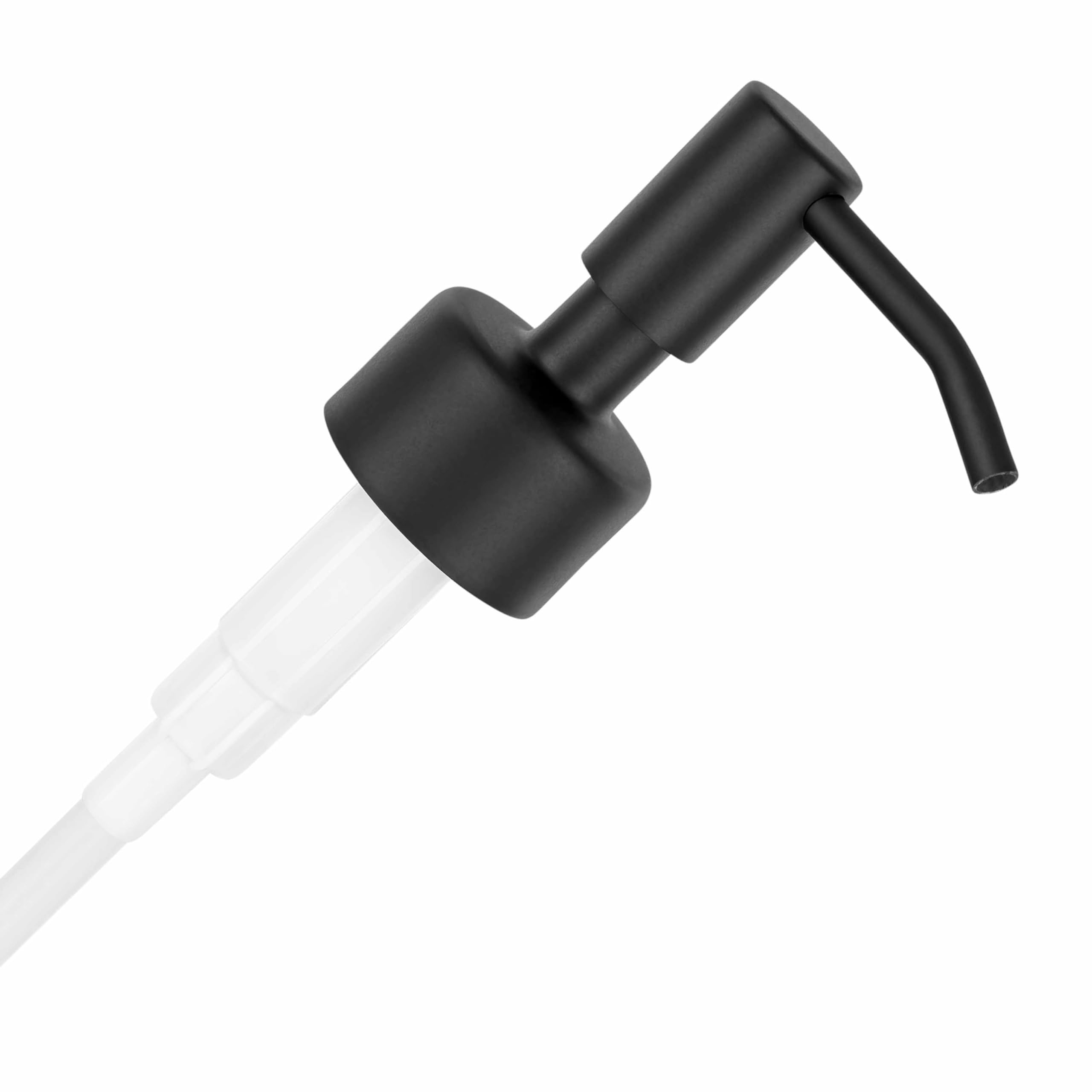 ALTGLAS Soap Dispenser Pump Head 'Budapest' - Spare Replacement for Standard Neck Size - 26-28 mm Thread From Stainless Steel (Black) — image 1