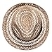 MIRMARU Summer Foldable Trilby Short Brim Lightweight 100% Linen Crushable Fedora Hat with Band(Beige)