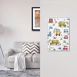 Wpshijia Kids Bus Taxi Truck 1 Gang Decorative